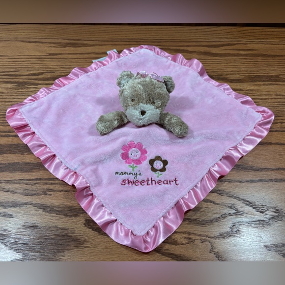 Carter's Other - CARTERS Child of Mine Pink Baby Lovey Bear Mommy's Sweetheart Satin 2010 Rattle